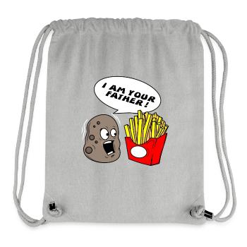 Star Kartoffel Pommes Frites Wars Vater Geschenk - Stanley/Stella recycelter Gym Bag - Grau meliert - Vorne