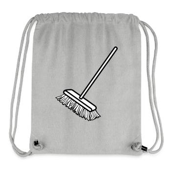 cleaning cleaning cleaning woman broom wischmop26 - Stanley/Stella Recycled Gym Bag - heather grey - Front