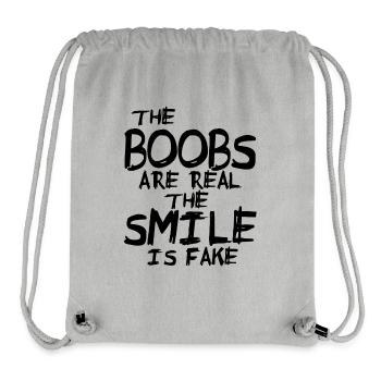 boobs - Stanley/Stella Recycled Gym Bag - heather grey - Front