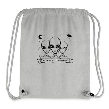 Allergique aux personnes - Misanthrope - Sac à cordon recyclé Stanley/Stella - gris chiné - Devant