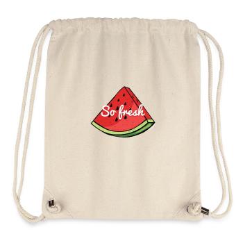 So Frischwassermelone - Stanley/Stella recycelter Gym Bag - Naturweiß - Vorne