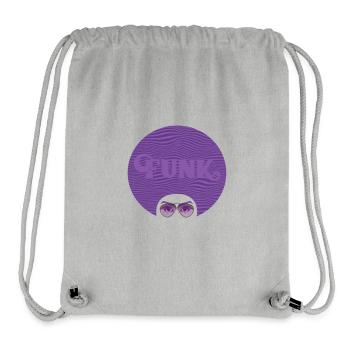 Retro Afro Funk Black Girl - Stanley/Stella recycelter Gym Bag - Grau meliert - Vorne