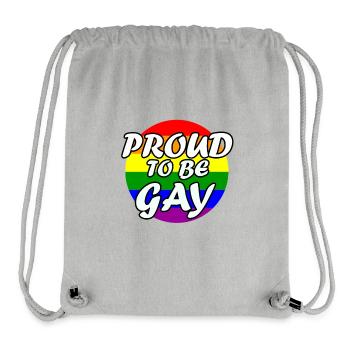 Proud to be gay - Stanley/Stella recycelter Gym Bag - Grau meliert - Vorne
