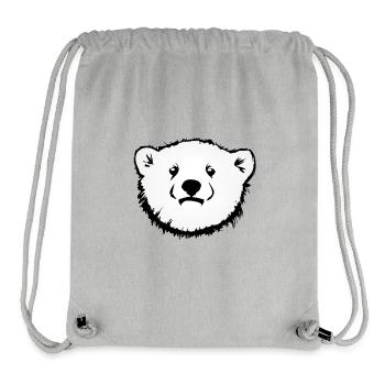 Polar Bear Animal Motif - Stanley/Stella Recycled Gym Bag - heather grey - Front