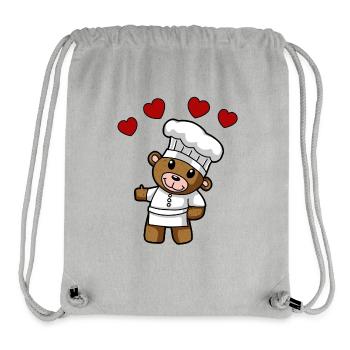 Teddy Koch Chefkoch Köche Köchin Gastgeber - Stanley/Stella recycelter Gym Bag - Grau meliert - Vorne