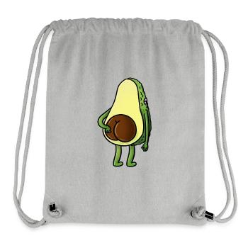 Avocado Po für Avocado Liebhaber - Stanley/Stella recycelter Gym Bag - Grau meliert - Vorne