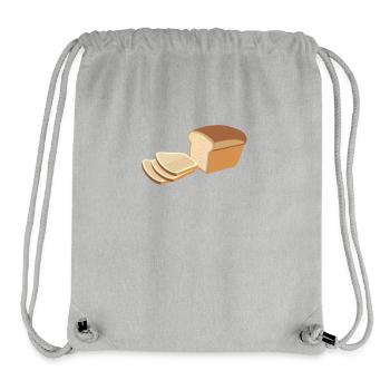 Pain pain pain pain grillé - Sac à cordon recyclé Stanley/Stella - gris chiné - Devant