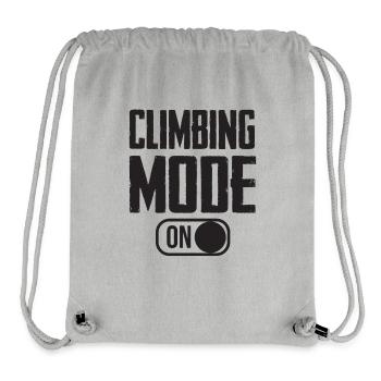 Climbing Mode Turn On Typography - Stanley/Stella Recycled Gym Bag - heather grey - Front