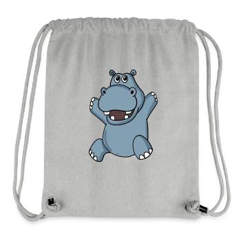 hippo - Stanley/Stella Recycled Gym Bag - heather grey - Front
