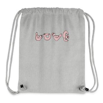 Love Yoga Fitness Sloth Love - Stanley/Stella Recycled Gym Bag - heather grey - Front
