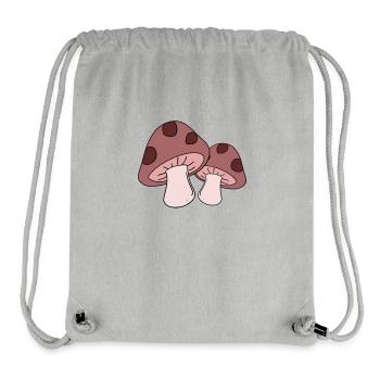 Mushroom collecting mushroom collectors mushroom - Stanley/Stella Recycled Gym Bag - heather grey - Front