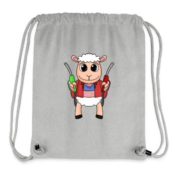Tank attendant Sheep petrol station - Stanley/Stella Recycled Gym Bag - heather grey - Front