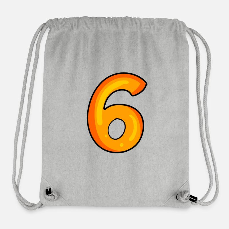 Number 6 - Stanley/Stella Recycled Gym Bag - heather grey
