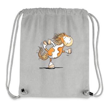 Lustiges Yoga Pferd I Pony - Stanley/Stella recycelter Gym Bag - Grau meliert - Vorne