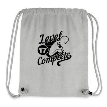 17th Birthday Gamers and Gamblers - Stanley/Stella Recycled Gym Bag - heather grey - Front