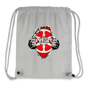 Erfurt unterm Shirt - Stanley/Stella recycelter Gym Bag - Grau meliert - Vorne