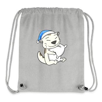 Katze Katzenrasse Devon Rex - Stanley/Stella recycelter Gym Bag - Grau meliert - Vorne