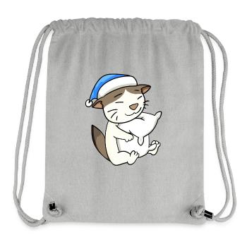 Katze Katzenrasse RagaMuffin - Stanley/Stella recycelter Gym Bag - Grau meliert - Vorne