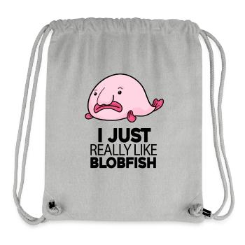 Blobfish Fish - Stanley/Stella Recycled Gym Bag - heather grey - Front
