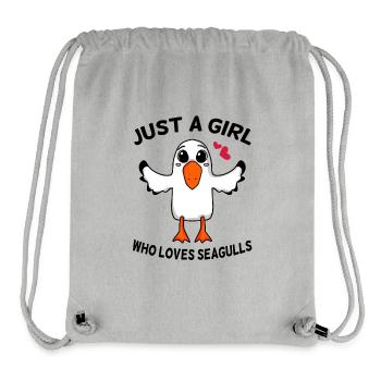 Möwe Spruch Mädchen Nordsee - Stanley/Stella recycelter Gym Bag - Grau meliert - Vorne
