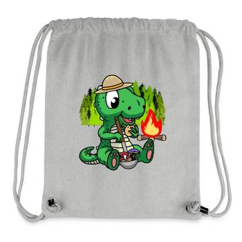 Dino Forest Dwellers Campfire Mythical Creatures Enfants - Sac à cordon recyclé Stanley/Stella - gris chiné - Devant