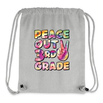 Peace Out 1. Klasse Letzter Schultag - Stanley/Stella recycelter Gym Bag - Grau meliert - Vorne