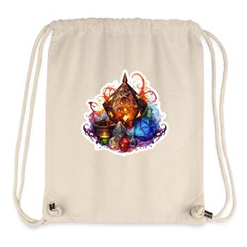 Alchemist Character with Dice – Fantasy RPG - Stanley/Stella Recycled Gym Bag - natural - Front