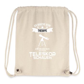 Teleskop Astronomie Hobby Sternengucker Galaxien - Stanley/Stella recycelter Gym Bag - Naturweiß - Vorne