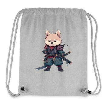 Asia Corki Japanese Samurai Samurai - Stanley/Stella Recycled Gym Bag - heather grey - Front