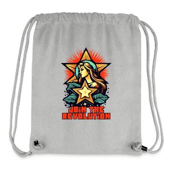 Be part of the revolution - Stanley/Stella Recycled Gym Bag - heather grey - Front