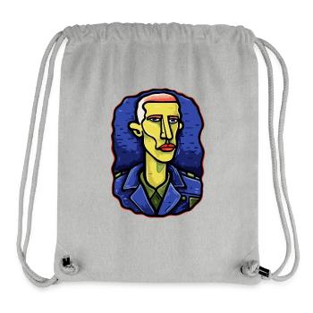 Modern Art: Self-Portrait of the Cartoon Artist - Stanley/Stella Recycled Gym Bag - heather grey - Front