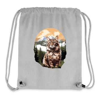 Norwegian Forest Cat - Stanley/Stella recycelter Gym Bag - Grau meliert - Vorne