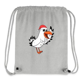 Möwe Weihnachten Nordsee Norddeutschland - Stanley/Stella recycelter Gym Bag - Grau meliert - Vorne