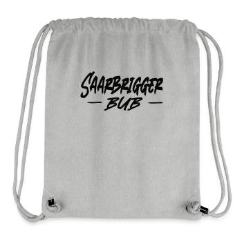 Saarbrigger Bub Saarland Saarländisch Dialekt Saar - Stanley/Stella recycelter Gym Bag - Grau meliert - Vorne