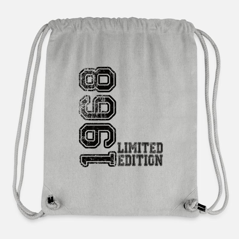 Édition limitée 1968 - Sac à cordon recyclé Stanley/Stella - gris chiné