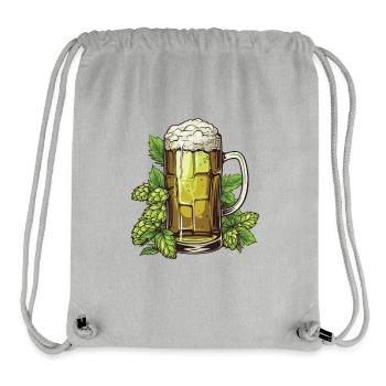 Beer Glass Hops Beer - Stanley/Stella Recycled Gym Bag - heather grey - Front