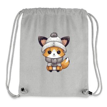Fuchs Winter - Stanley/Stella recycelter Gym Bag - Grau meliert - Vorne