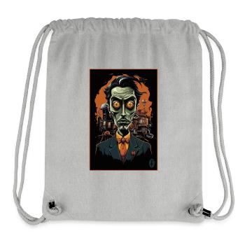 Cartoon: Attraktiver, schlauer, brillanter Vampir - Stanley/Stella recycelter Gym Bag - Grau meliert - Vorne