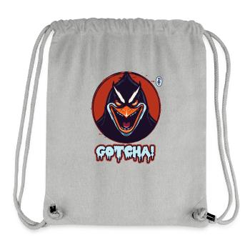 Der böse Pinguin hat dich, erwischt! - Stanley/Stella recycelter Gym Bag - Grau meliert - Vorne
