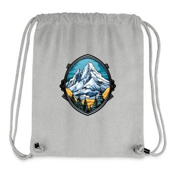 Mountains Alps Symbol Coat of Arms - Stanley/Stella Recycled Gym Bag - heather grey - Front