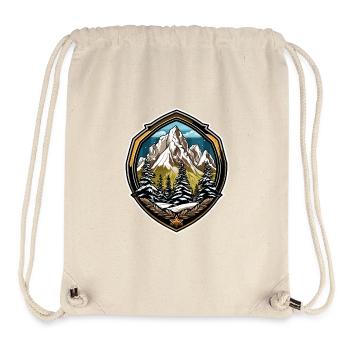 Mountains Alps Symbol Coat of Arms - Stanley/Stella Recycled Gym Bag - natural - Front