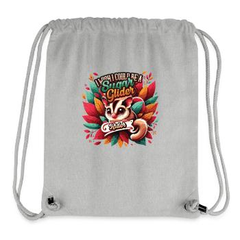 Australian Sugar Glider Short-headed Gliders - Stanley/Stella Recycled Gym Bag - heather grey - Front