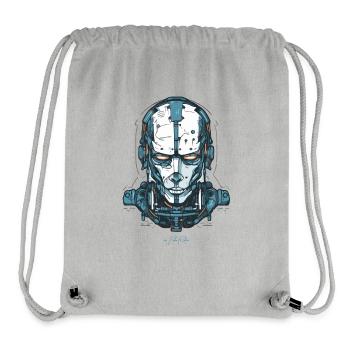Ein Cyborg-Roboter Tech - Stanley/Stella recycelter Gym Bag - Grau meliert - Vorne