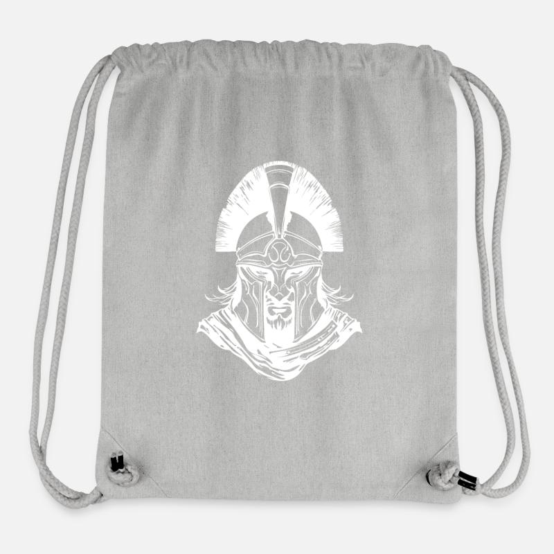 Spartaner Krieger Gladiator Kopf - Stanley/Stella recycelter Gym Bag - Grau meliert