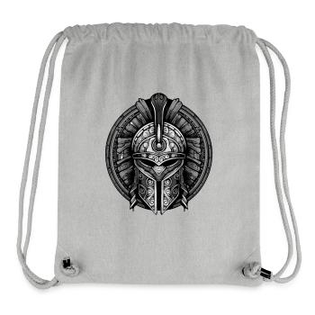 Spartan Portrait Helmet Gladiator Logo - Stanley/Stella Recycled Gym Bag - heather grey - Front