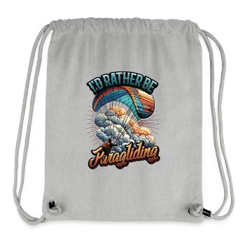 Fallschirmspringen Parachute Skydiving Paraglider - Stanley/Stella recycelter Gym Bag - Grau meliert - Vorne