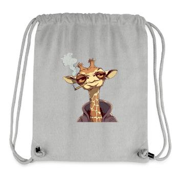 Giraffe Raucher Smoke Joint - Stanley/Stella recycelter Gym Bag - Grau meliert - Vorne