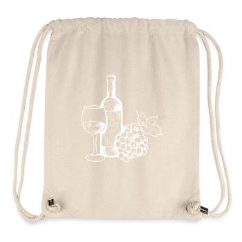 Wine Glass Grapes Wine - Stanley/Stella Recycled Gym Bag - natural - Front