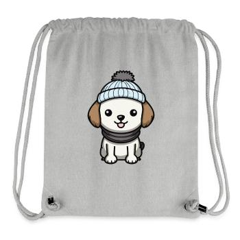 Dog Animal Baby Comic - Stanley/Stella Recycled Gym Bag - heather grey - Front