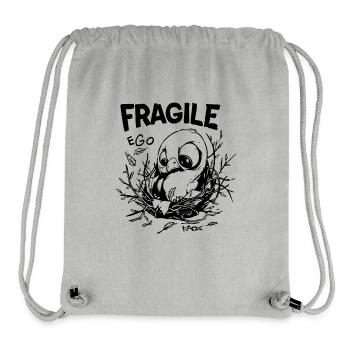 Fragiles Ego: Nest, Warmes Küken - Stanley/Stella recycelter Gym Bag - Grau meliert - Vorne